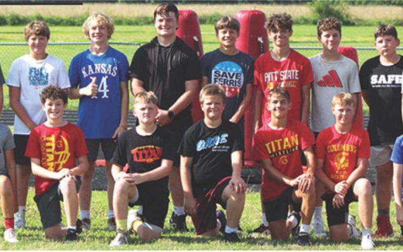 Titan Football holds junior high camp