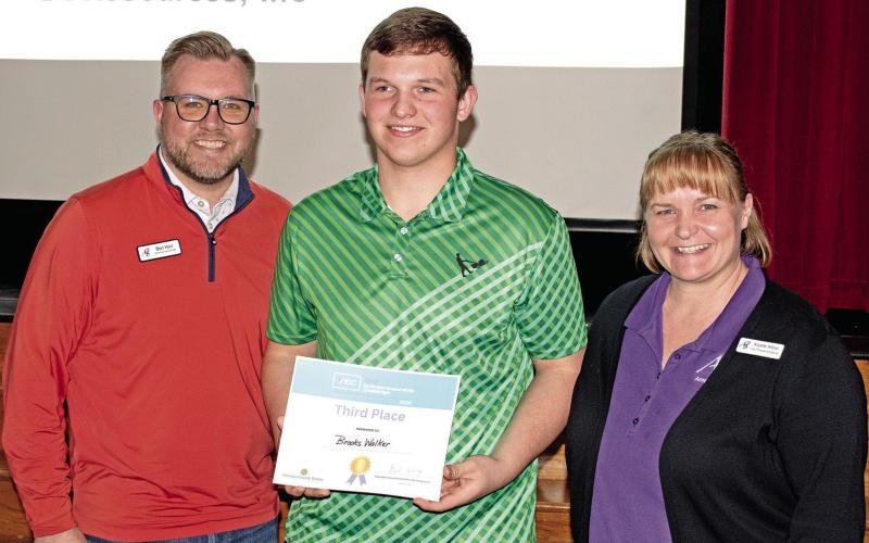 Brooks Walker placed third for his business Walkers Lawn &amp;amp; Landscape. His landscaping business serves Baxter Springs and the surrounding areas. He was one of the participants in the annual Cherokee County Youth Entrepreneurship Fair held March 5.
