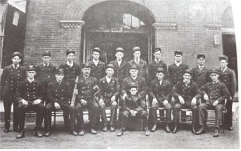 The Weir City Fire Department won a pennant in a fire fighters competition in 1904.