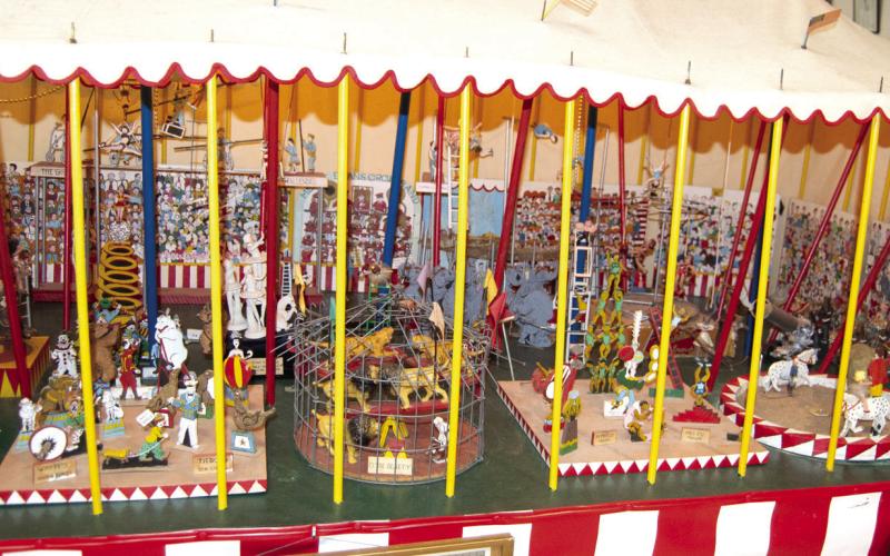 After more than 50 years in the Joplin Museum the Ned and Helen Aitchison scale model of the Ringling Brother’s Circus is coming home to Columbus, where the couple built the scale replica with Columbus native Merle Evans in the bandstand.