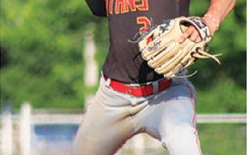 Titan Junior, Jayden Rodriguez, closed out the regional quarterfinal win over Galena, Wednesday, 6-0, at Bomber Field.