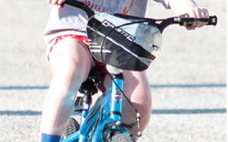 Brody Eaton finished the Back-to-School 5K course first, Saturday, in the fundraiser benefiting the USD 493 Parent/Teacher Organization. Brody won first prize in the Bike division of the event.