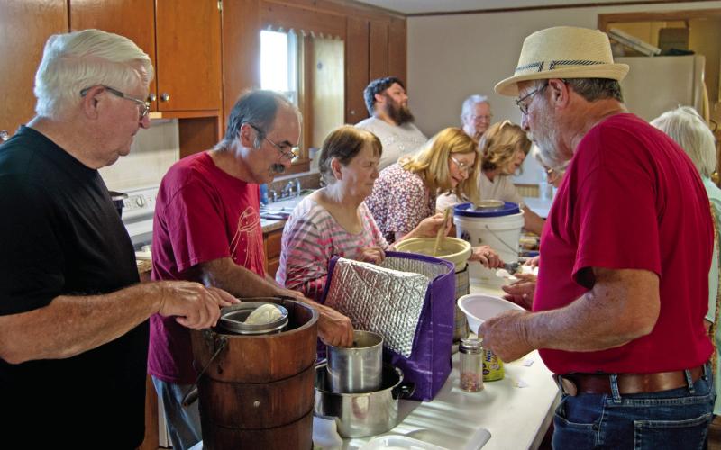 The annual Neutral Church ice cream social filled the church building. The choices in flavors of ice cream was only exceeded by the baked desserts available.