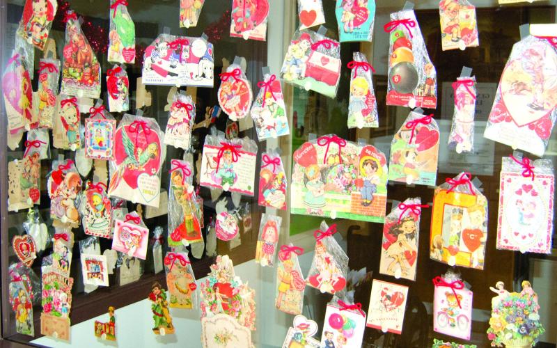 With Valentine’s Day just around the corner the Columbus Museum has a display of antique Valentine’s Day Cards. The cards are displayed throughout the museum beginning in the lobby.