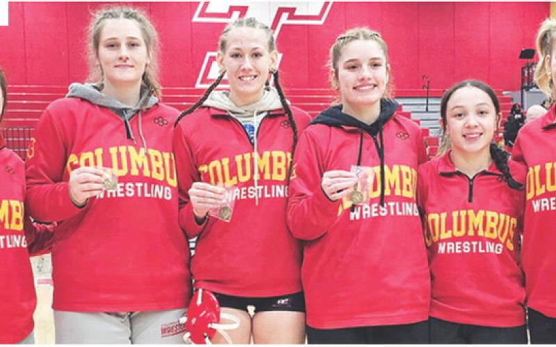 Six Lady Titan Wrestlers qualified for the Kansas Class 4A State Tournament. Sophomore, Kayleigh Morgan, 135 lbs., eighth at regional; Sophomore, Adalynn Hutto, 190 lbs., fifth at regional; Junior, Cara Altis, 125 lbs., seventh at regional; Senior, Brooklyn Collingsworth, 130 lbs., seventh at regional; Junior, Hannah Noel, 105 lbs., third at regional; and Junior, Tatum Kirk, 120 lbs., third at regional. The 12 Titans will all be wrestling in the state tournament, Friday and Saturday in Salina.