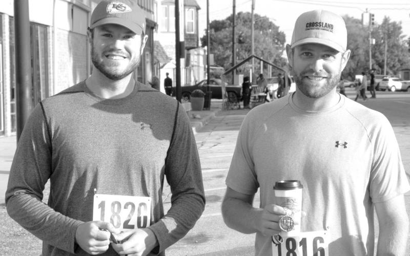 In the male 30-39 age division Derek Haverkamp, Columbus (left) was first with a time of 29:12 and Noah Popejoy, with a time of 57:35 took second.