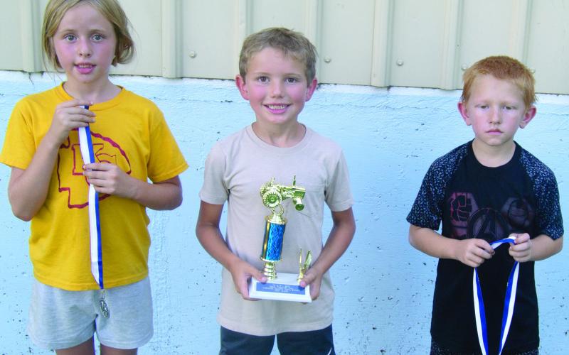 With eight competitors in the seven year old bracket the winner was Hollis Haverkamp with a strong first place pull edging Berkley Capron into second and Cooper Hall was third.
