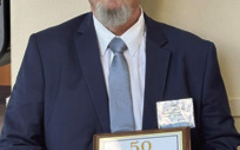 Derfelt recognized for 50 years as funeral director