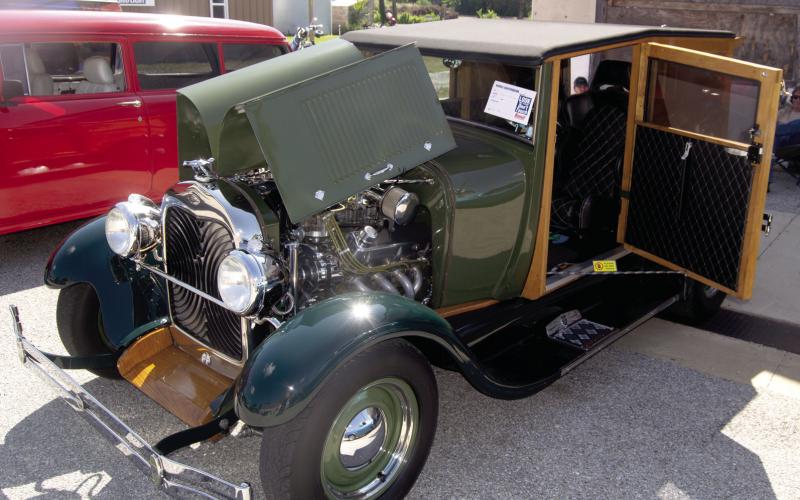 This 1929 Model A 2-door Sedan was entered in the Hot Rods and Hoses car show by Walter Noe in Scammon Saturday. There were a number unique vehicles on display.