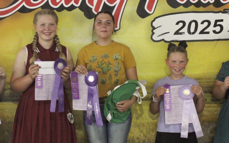 Ribbons were awarded in the Dog Show classes during the Cherokee County Fair. Photo by Jadeyn Ivey.