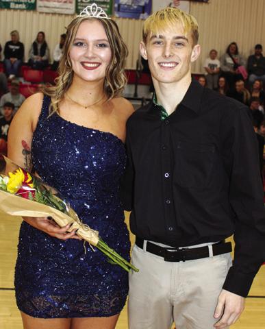 Seniors, Chloe Rogers and Korbyn Newberry were members of the 2025 Winter Homecoming Court crowned during the basketball games at the CUHS Gymnasium, Friday.