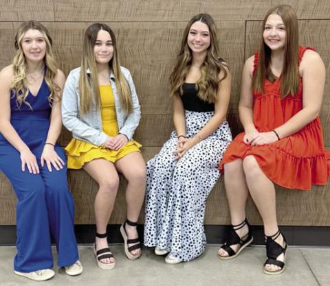 Riverton High School Basketball Homecoming will be Friday, January 12. Coronation will be after the Varsity Girl’s Game at approximately 7:30 p.m. Queen candidates include left to right. Freshman: Carleigh Jo Busby. She will be escorted by Andrei Ayeng. Sophomore: Olivia Williams. She will be escorted by Cale Forbes. Junior: Haylie King. She will be escorted by Nolan Buschman. Senior: Elizabeth “EJ” Wells. She will be escorted by Ryder Phillips. Courtesy photo.