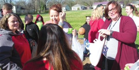 The teacher’s Easter egg hunt event