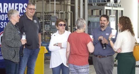 Farmers Coop hosted the May Third Thursday Coffee. Members met at the agronomy center to see new products and equipment. Those attending included Debra Messer, Mayor Grant Spieth, Jean Pritchett, Laura Lowry Greene, Matt Case and Amy Kauffman.