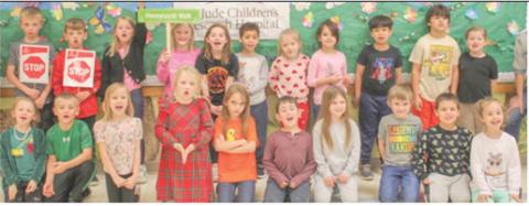 Approximately 158 first and second graders at Park Elementary School