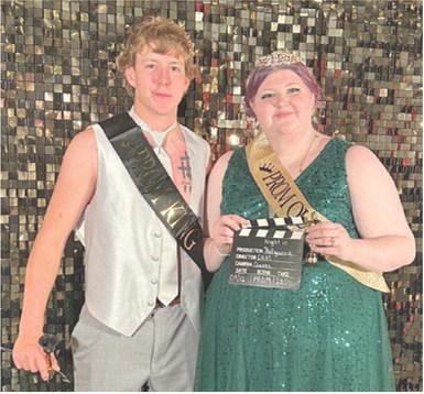 Kyler Rahmeier and Ashlyn Ash were crowned King and Queen at the Columbus High School “A Night in Hollywood” prom Saturday, April 12. Courtesy photo.