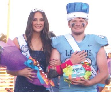 Senior Braelyn Sutton and Senior Cayne Windsor were chosen as the Fall Homecoming Queen and King for Southeast High School, following a week of spirit activities. Coronation took place October 3. Courtesy photo.
