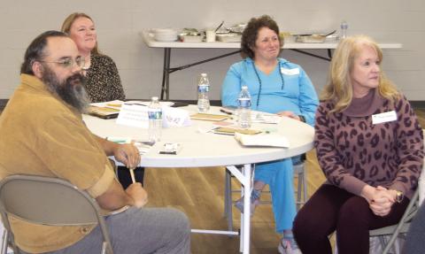At one of the eight tables were local businessman Clinton Cooper
