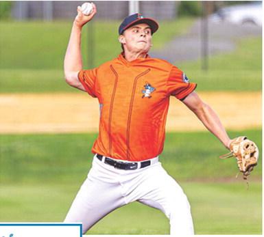 Kolt Ungeheuer, CUHS 2023 graduate and member of the two-time Kansas State Class 3A Runners-up pitched the 3-2, game one, win for the Joplin, Mo. Jailbirds in the MINK League best of three championship series, Thursday in Chillicothe, Mo. Courtesy photo.