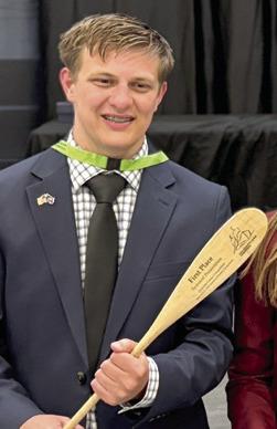 Local man on first place concrete canoe team