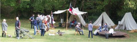 Visitors to the Baxter Springs encampment Saturday were treated to a slice of Civil War history Saturday when both the Union and Confederate re-enactors took up residence on the Museum grounds. Despite the COVID-19 pandemic the crowds spent time letting their minds travel back to another time.
