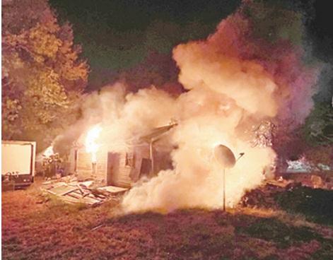 Fire destroys rural Columbus home