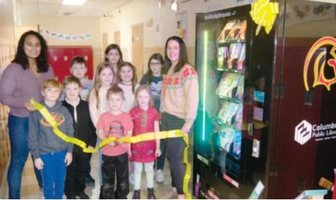 Central students get books from vending machine
