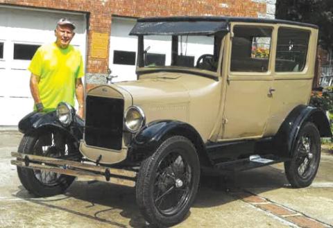 McCormick restores his first car, a Model T