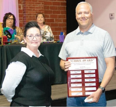 Chris Award winner Clint Saporito recognized