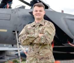 Cadet 4th Class Caden Soper received a U.S. Air Force Academy appointment through the Leaders Encouraging Airmen Program. Soper was named one of the 12 Outstanding Airmen of the Year for 2022 while serving as an enlisted F-15 Eagle avionics system journeyman at Kadena Air Base, Japan. (U.S. Air Force photo by Staff Sgt. Michael Ward)