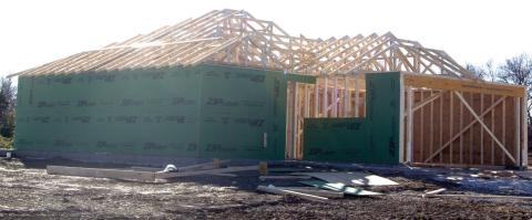 The growth of Columbus continues to be evident with the first of 10 homes near Southwest 20th Street. Crossland Construction has the walls of the first house up.