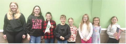 Eight members of the Lone Elm Beavers were present at this month’s meeting. Left to right are Violet Huddleston, Hadley Holmes, Gunner Burton, Sawyer Studebaker, Amyx Evans, Layla Melton, Olivia Webber, and Aurora Ogle. Courtesy photo.