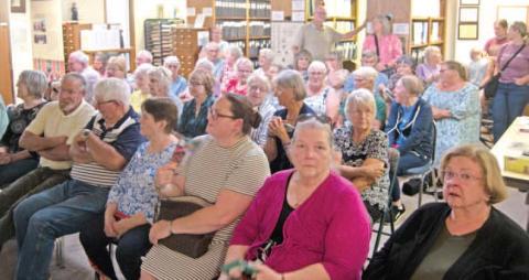 An overflow crowd attended the Orphans Train program held in the Cherokee County Genealogical -Historical Society room of the Columbus