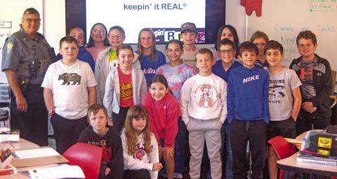The D.A.R.E program met in Michele White’s fifth Grade class November 7. The program is about bringing drug awareness to young minds and teaching them to make responsible decisions and good, healthy, choices as they grow. Photo by Shawn Churchill.