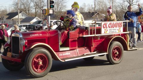 During the Baxter Springs Christmas Parade Saturday 