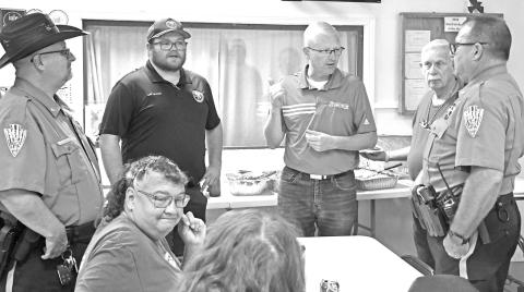Each year during the Cherokee County Fair, the Fair Board serves a lunch to all of the fair sponsors. It takes many people innumerable hours to plan and organize the event. Volunteers and sponsors include local law enforcement personnel, emergency services, city and county officials and employees, as well as businesses and individuals who donate time and financial support to keep the event moving forward each year.