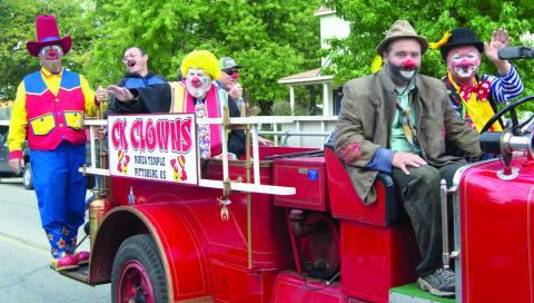 Children of all ages will surely enjoy the antics of the Mirza Clowns. Not only will the group be in the Columbus Day Parade Saturday morning, but the will be meandering around the square making balloon art and entertaining the crowd.