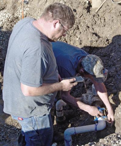 City utility workers