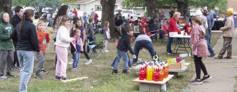 Carnival style games were available for. all ages at Scammon’s Fall Festival on Saturday at the Ole’ Scammon Schoolhouse and the City Park. The afternoon of fun and games was enjoyed by a large turnout.