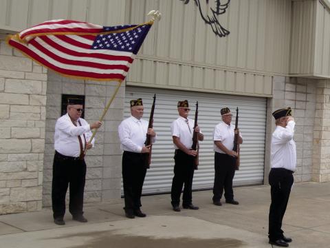 Members of the American Legion once again recognized the fallen service members with their traditional Memorial Day Service at several county cemeteries. They began at 9 a.m. at the Columbus Cemetery followed hourly by Greenlawn, Edgemand and Hosey Hill. Those involved were Randy Bass, Danny Langerot, Sr., Steve Davis, Mike Colbert and Aron Davolt. Taps was played by Andrew Low.