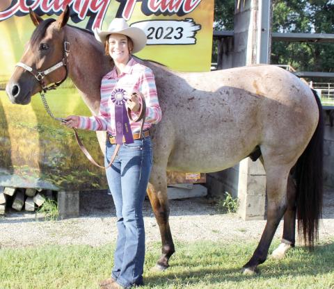 The Cherokee County 4-H Horse Show was held July 22 in the Saddle Club Arena. Jessie Dietz was named Grand Champion in Senior Showmanship. Dietz also earned purple ribbons in 2018 and before geldings and Western Horsemanship ages 14-18 and blue ribbons in Western Pleasure ages 14-18 and Western Working Ranch Horse ages 14-18. 