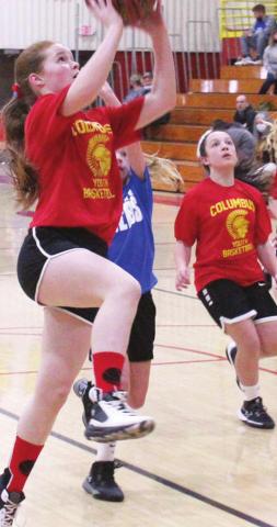 Youth League basketball action