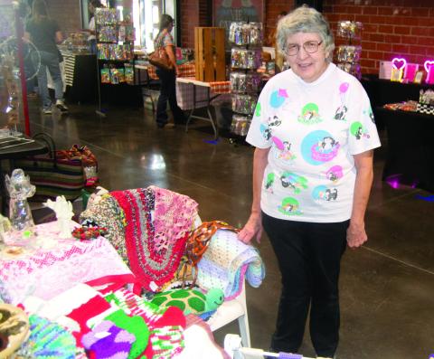 A large crowd attend the State Theatre Pop Up Market Saturday featuring an array of crafts and good eats available from local vendors. John and Heather DePratt owners of the State Theatre are planning a repeat before Christmas.
