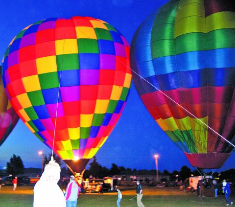 Don’t miss out on one of the balloon glows scheduled during the Columbus Day Festival. The first glow is planned Friday evening at approximately 6:45 p.m. in the Industrial Park.