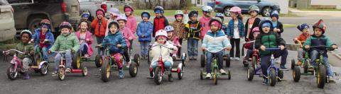 Park Elementary afternoon Pre-K students were able to head outside for their annual St. Jude’s trike-a-thon. With safety gear in place and feet on the pedals it was time for the race to begin. Each year Park Elementary participates in the event to raise money for the children’s hospital. Cindy Wells is the organizer of the event.