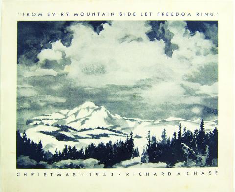 This original Christmas card artwork of famous artist Richard Chase, who grew up in Columbus, will be on display at the Columbus Museum along with several other works by Chase. The Museum will have a special Christmas at the Museum program December 16.