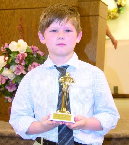 Awards were presented to Life Christian School students at the recent ceremony. Bruce Thompson was recognized for 2000 Club, Privilege Levels 10C/8A, Most merits, Pastor’s Honor Roll and Christian Character Award: Concerned.