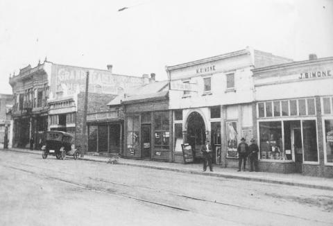 Historical downtown Weir was dotted with businesses.
