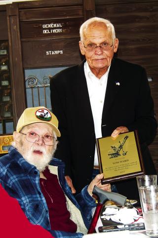 Recognized for his many years 