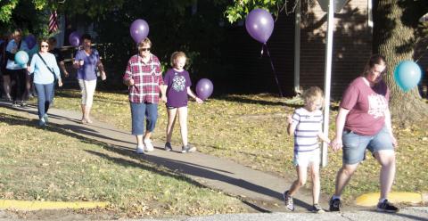A large number of community members participated in last year’s inaugural walk for suicide prevention awareness. This year the walk will be held Sunday, September 10.